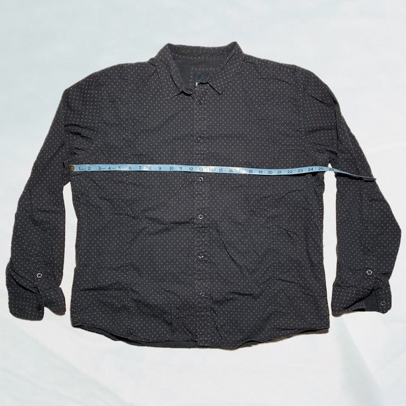 PrAna Navy Triangle Pattern Button Down Shirt XXL - Picture 10 of 11
